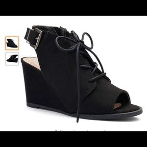 SO Podcast Wedge Ankle Boots, Sz 6.5